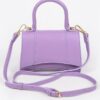 Faux Leather Top Handle Bag – Structured Mid-Size