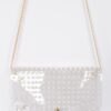 Transparent Envelope Clutch with Faux Pearl Studs