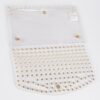 Transparent Envelope Clutch with Faux Pearl Studs