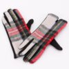 Plaid Gloves with Warm Lining – Flexible Fit