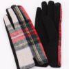 Plaid Gloves with Warm Lining – Flexible Fit