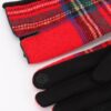 Soft-Lined Plaid Pattern Gloves – Winter Style