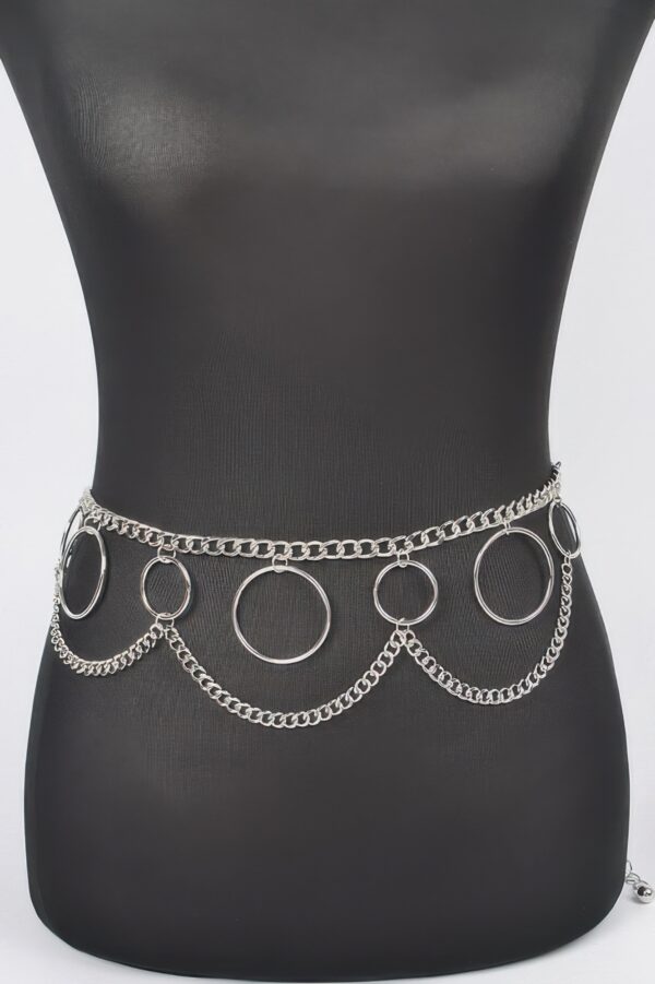 Multi O-Ring Layered Chain Belt – Iron Industrial Style