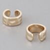 Delicate Dent Textured Hoop Earrings – Polished Shine