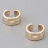 Delicate Dent Textured Hoop Earrings – Polished Shine