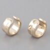 Delicate Dent Textured Hoop Earrings – Polished Shine