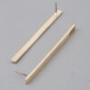 Streak Bar Drop Earrings – Polished Metallic Bars
