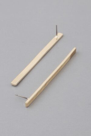 Streak Bar Drop Earrings – Polished Metallic Bars
