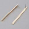 Streak Bar Drop Earrings – Polished Metallic Bars