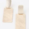 Abstract Bar Drop Earrings – Polished Sculptural Drop