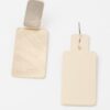 Abstract Bar Drop Earrings – Polished Sculptural Drop