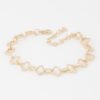 Clover Link Chain Bracelet – Polished Metal Clover Links