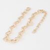 Clover Link Chain Bracelet – Polished Metal Clover Links