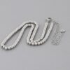 Beaded Necklace with Polished Beads – 14 inch