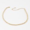 Beaded Necklace with Polished Beads – 14 inch