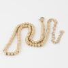 Beaded Necklace with Polished Beads – 14 inch