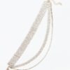 Layered Rhinestone Anklet – Multi-Strand Sparkle