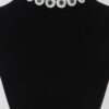 Emerald Rhinestone Choker Necklace – Polished Metal