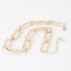 Hammered Link Chain Necklace – Textured Metal Links