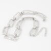 Hammered Link Chain Necklace – Textured Metal Links