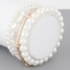 Multi-Strand Faux Pearl Bracelet – Layered Stretch Design