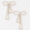 Infinity Bow Rhinestone Earrings – Sparkling Bow Accent