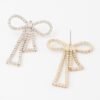 Infinity Bow Rhinestone Earrings – Sparkling Bow Accent