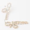 Rhinestone Ribbon Bow Earrings – Polished Metallic