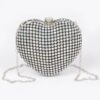 Rhinestone Heart Party Clutch – Sparkle Evening Bag