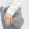 Rhinestone Heart Party Clutch – Sparkle Evening Bag