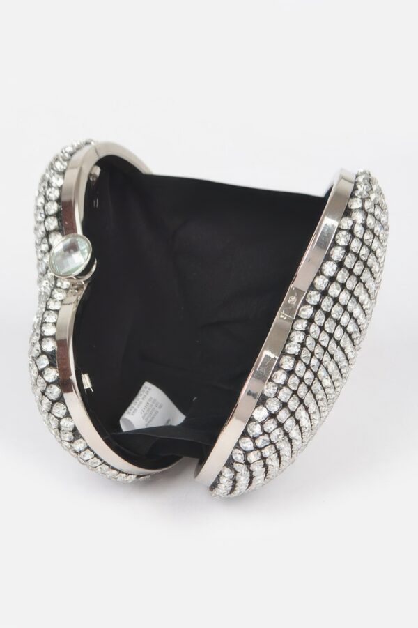 Rhinestone Heart Party Clutch – Sparkle Evening Bag