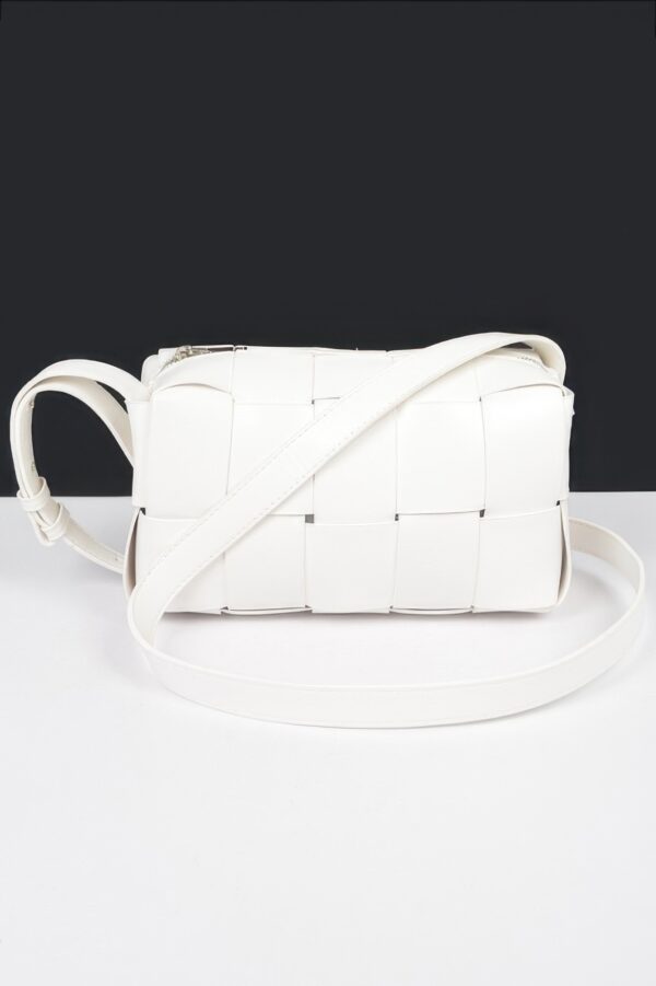 Faux Leather Braided Zip Bag – Braided Accent