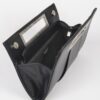 Metallic Faux Leather Top-Handle Evening Clutch
