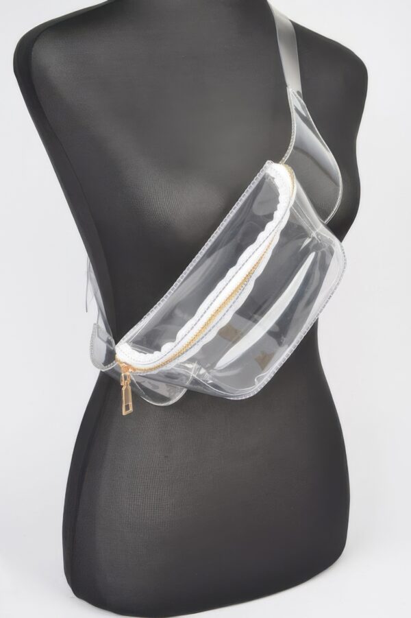 Clear Zip Front Fanny Pack – PVC Festival Belt Bag