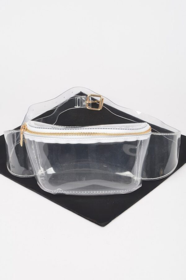 Clear Zip Front Fanny Pack – PVC Festival Belt Bag