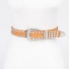 Rhinestone Multi Metal Belt – Polished Link Accent