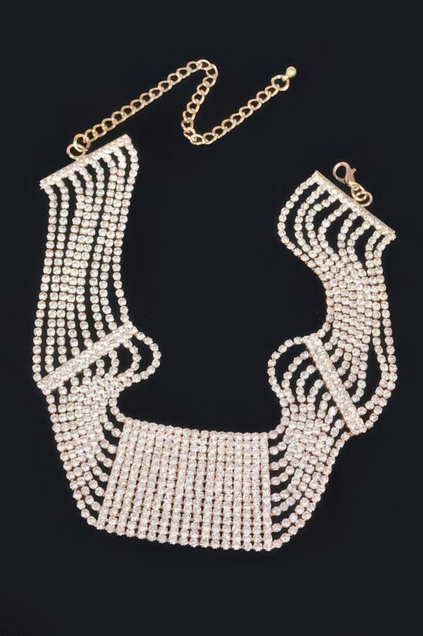 Rhinestone Choker Necklace – 11.5″ Sparkle