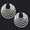 Rhinestone Earrings – Sparkling Circular Statement