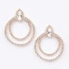 Rhinestone Circular Earrings – 2.25″ Sparkle