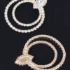 Rhinestone Circular Earrings – 2.25″ Sparkle