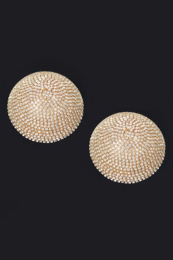 Rhinestone Earrings – Layered Cascading Sparkle