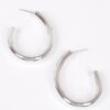 Lightweight CCB Hoop Earrings – Polished Metallic