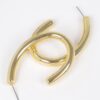Lightweight CCB Hoop Earrings – Polished Metallic