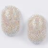 Rhinestone Drop Earrings – Polished Metal Sparkle