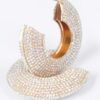 Rhinestone Earrings – Oversized Crystal Circle
