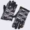 Floral Fishnet Glove – Lace-Accent Retro Accessory