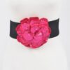 Sequin Floral Elastic Belt – Sparkle Waist Accent