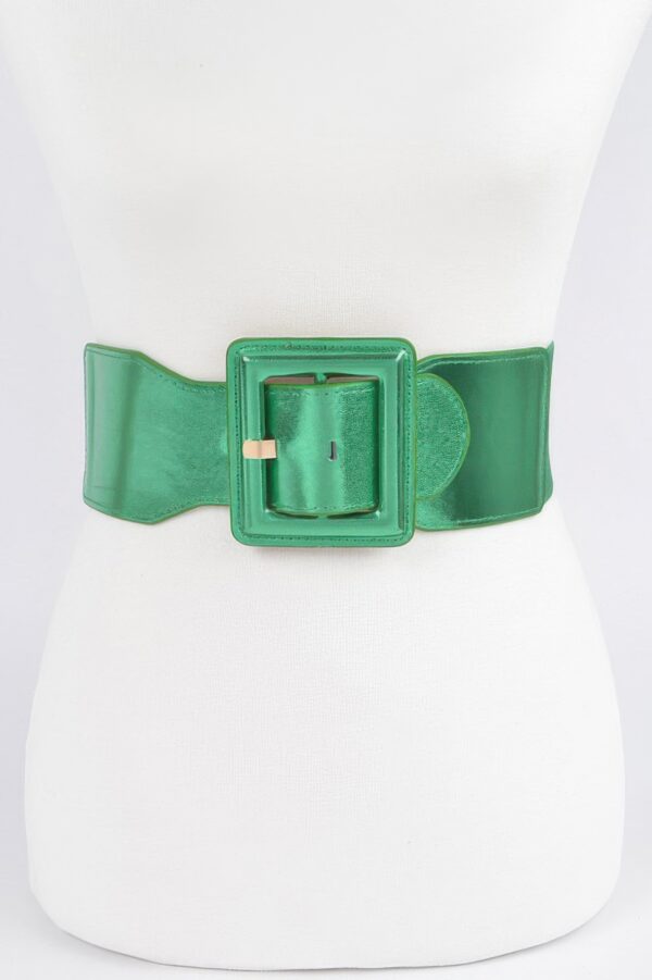 Metallic Elastic Belt – 3″ Wide Shiny Finish