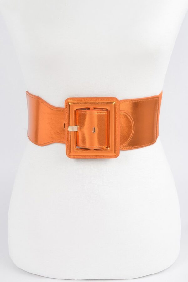 Metallic Elastic Belt – 3″ Wide Shiny Finish