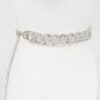Oversized Rhinestone Chain Belt – High-Shine Accent